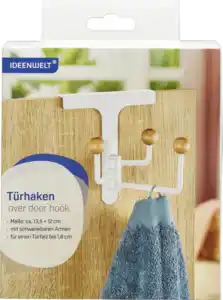 IDEENWELT Drehbare Türhaken Weiß