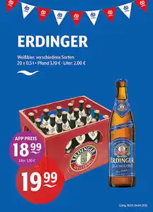 ERDINGER Weißbier verschiedene Sorten