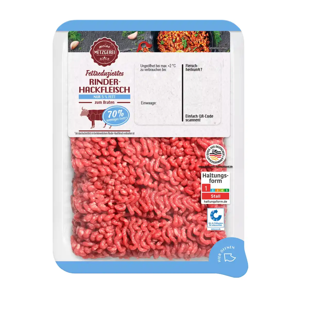 Bild 1 von MEINE METZGEREI Fettreduziertes Rinderhackfleisch