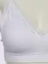 Bild 3 von Damen Soft BH seamless mit Ripp und Spitze Weiß