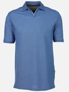 Herren Poloshirt mit Brusttasche Blau