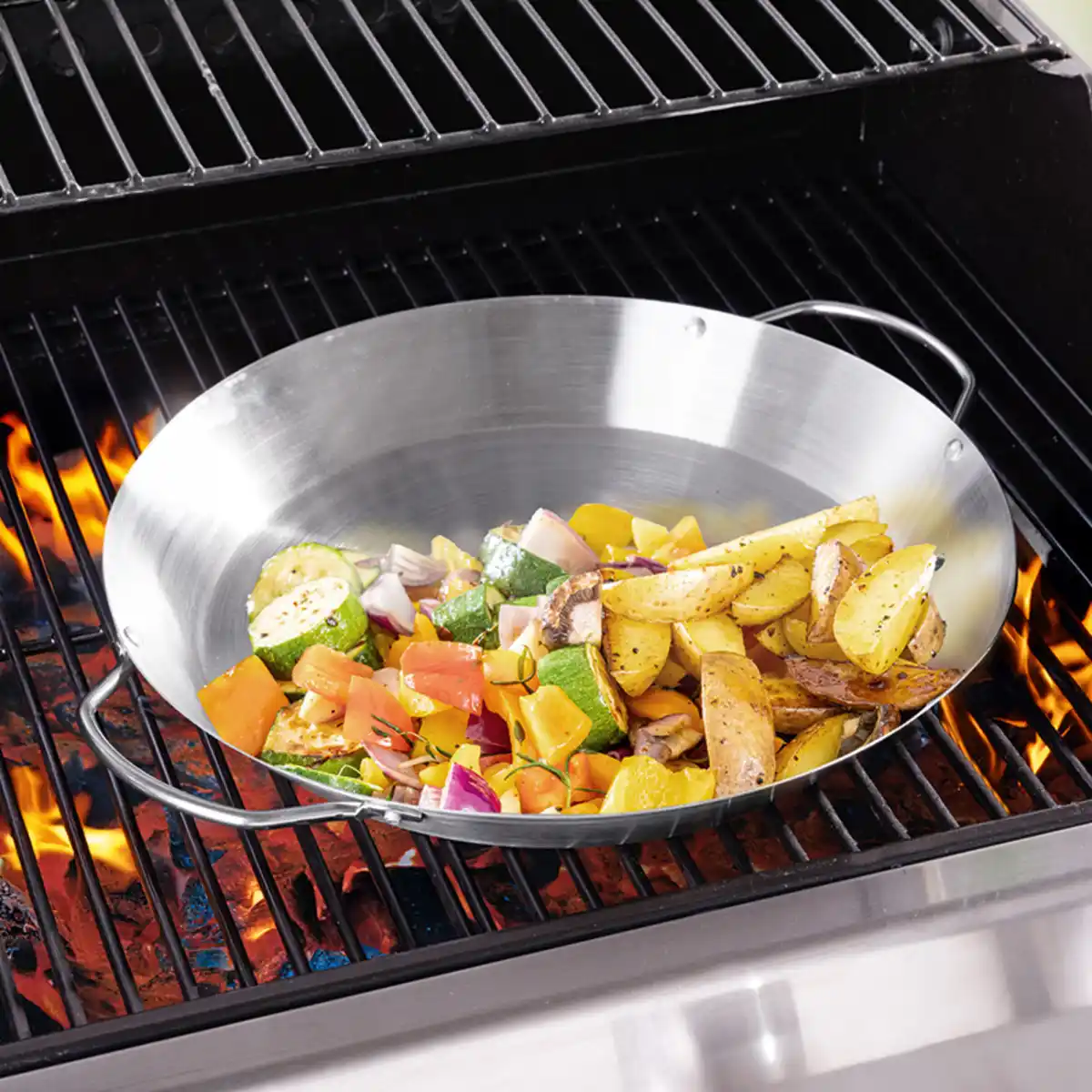 Bild 1 von Grill Gourmet Edelstahl-Grillpfanne