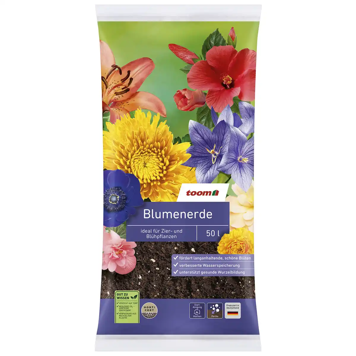 Bild 1 von toom Blumenerde torffrei 50 l