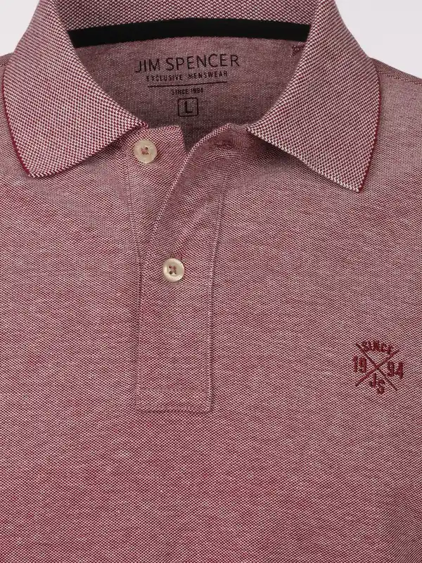 Bild 3 von Herren Poloshirt mit kurzem Arm Rot
