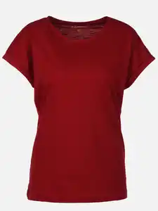 Damen Strukturshirt Rot