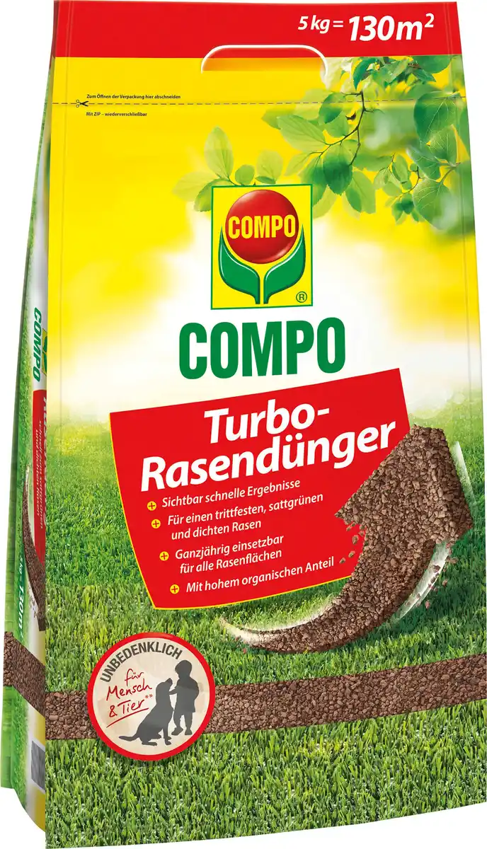 Bild 1 von Compo Rasendünger Turbo 5 kg