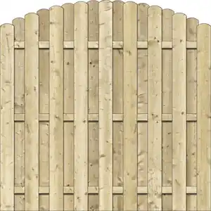 Sichtschutzelement Fulda 180 x 180 cm, Rundbogen, kesseldruckimprägniert