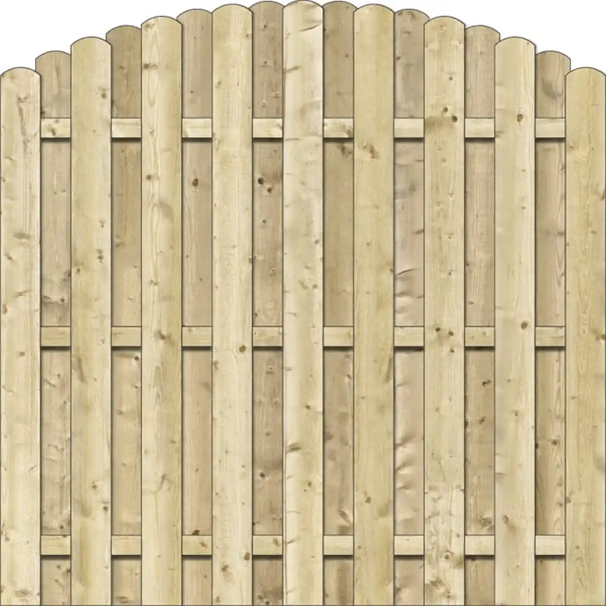 Bild 1 von Sichtschutzelement Fulda 180 x 180 cm, Rundbogen, kesseldruckimprägniert