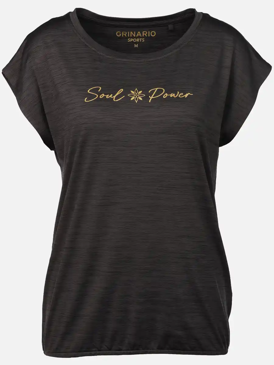 Bild 1 von Damen Sport Shirt mit Gummizug am Saum Grau