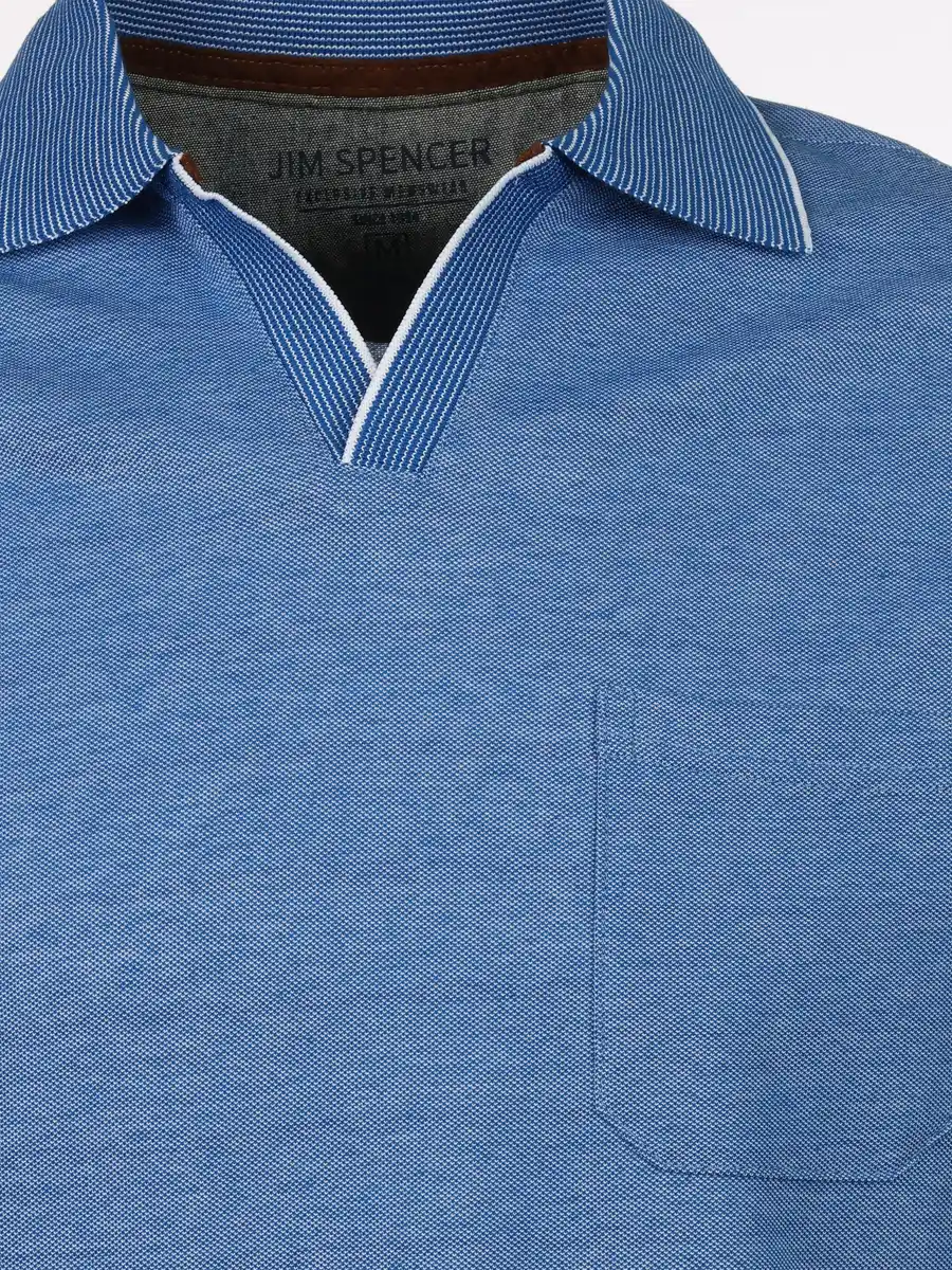 Bild 3 von Herren Poloshirt mit Brusttasche Blau