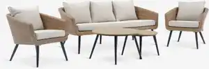Lounge-Set UDSTRUP 5Pers. natur