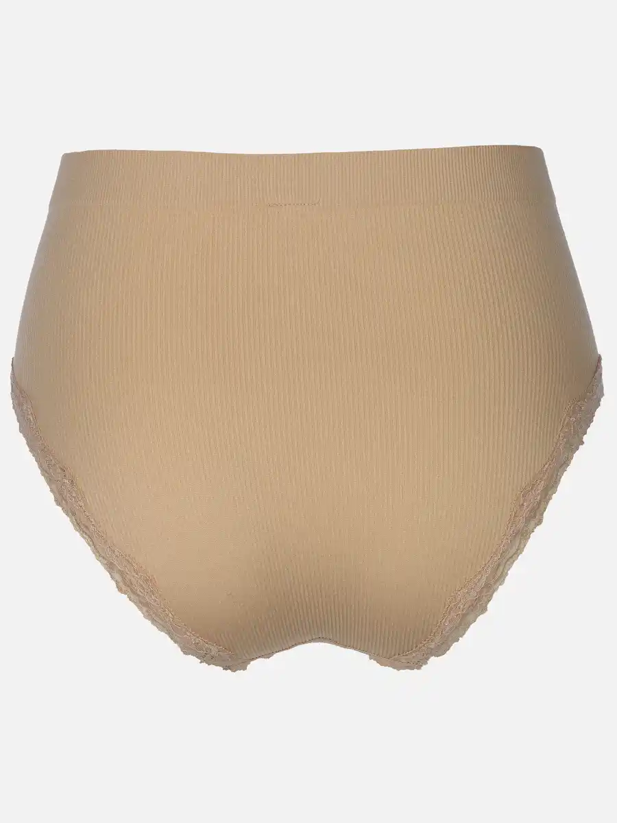 Bild 2 von Damen Taillenslip im 2er Pack mit Ripp und Spitze Weiß