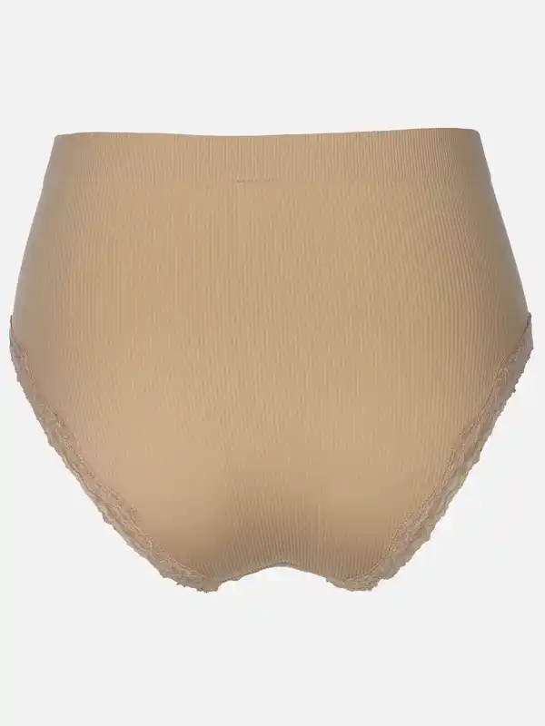 Bild 2 von Damen Taillenslip im 2er Pack mit Ripp und Spitze Weiß