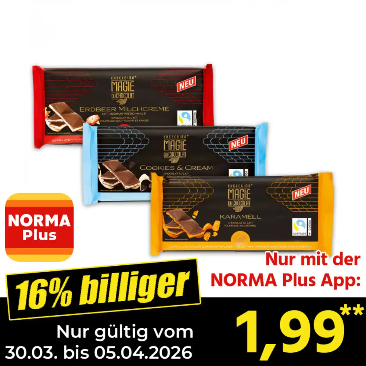 Bild 1 von Excelsior Magie Du Chocolat Gefüllte Tafel