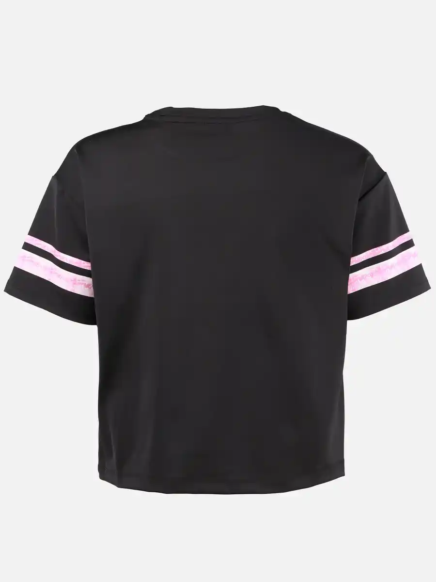 Bild 2 von Mädchen Cropped Shirt mit Print Schwarz