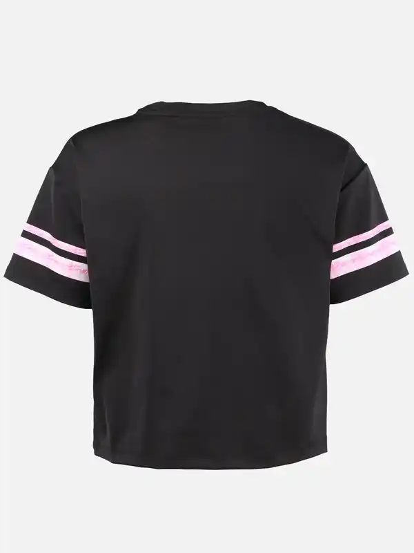 Bild 2 von Mädchen Cropped Shirt mit Print Schwarz