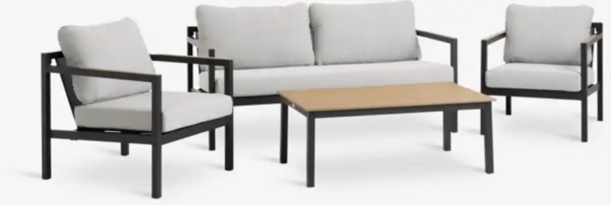 Bild 1 von Lounge-Set BEJSTRUP 4 Personen grau