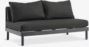 Lounge-Sofa VOSS 2 Pers. schwarz