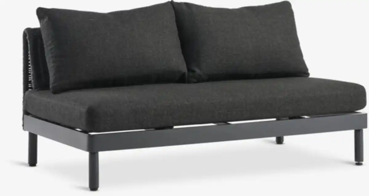 Bild 1 von Lounge-Sofa VOSS 2 Pers. schwarz