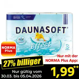 Daunasoft Küchentücher Effect