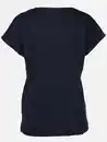Bild 2 von Damen Struktur T-Shirt Blau