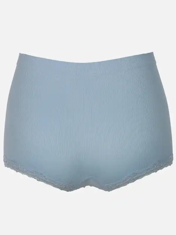 Bild 2 von Damen Panty seamless im 2er Pack mit Ripp und Spitze Blau