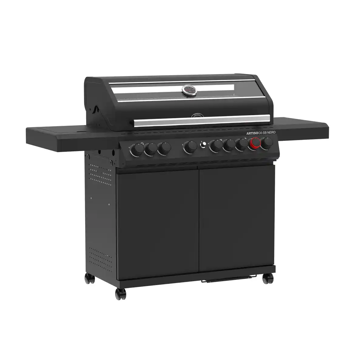 Bild 1 von Rösle Gasgrill 'Artiso G6-SB Nero' schwarz 158 x 114,5 x 53 cm