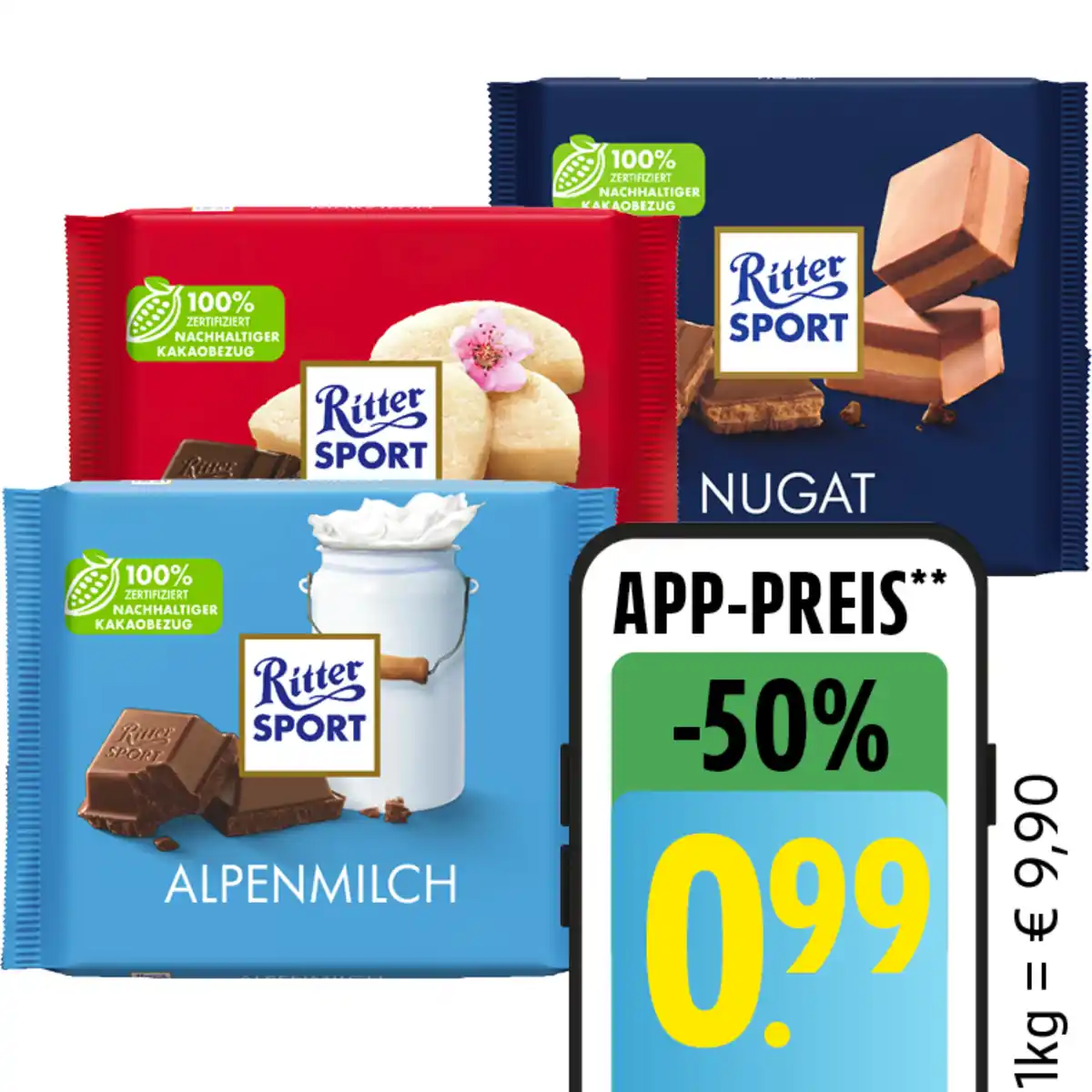 Bild 1 von Ritter Sport Schokolade Bunte Vielfalt