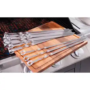 Grill Gourmet Edelstahl-Grillspieße 20er-Set