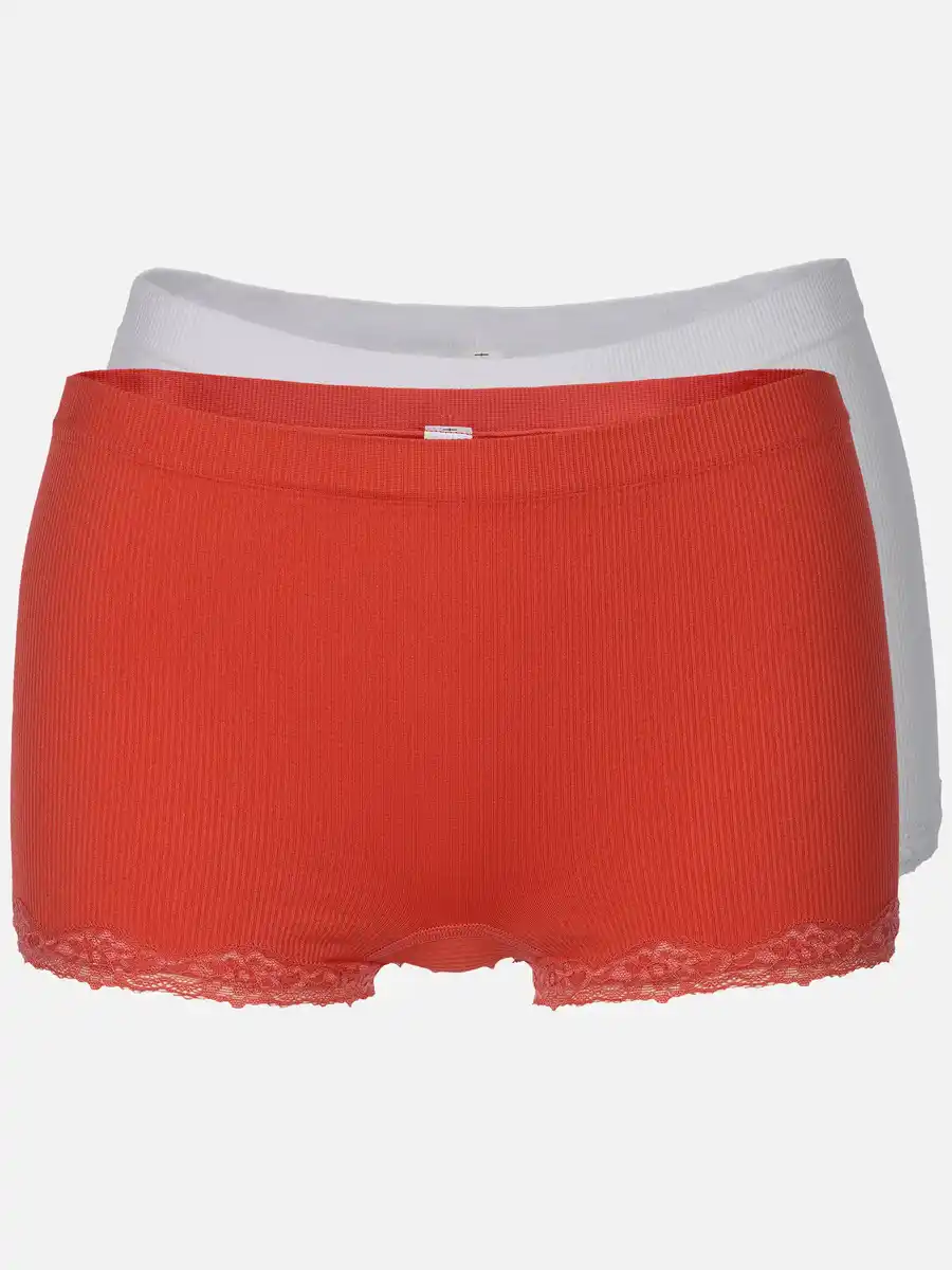 Bild 1 von Damen Panty seamless im 2er Pack mit Ripp und Spitze Pink