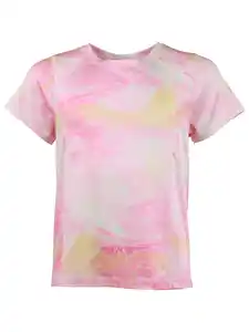 Mädchen Sport T-Shirt mit effektvollem Muster Pink