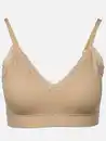 Bild 1 von Damen Soft BH seamless mit Ripp und Spitze Weiß