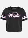 Bild 1 von Mädchen Cropped Shirt mit Print Schwarz
