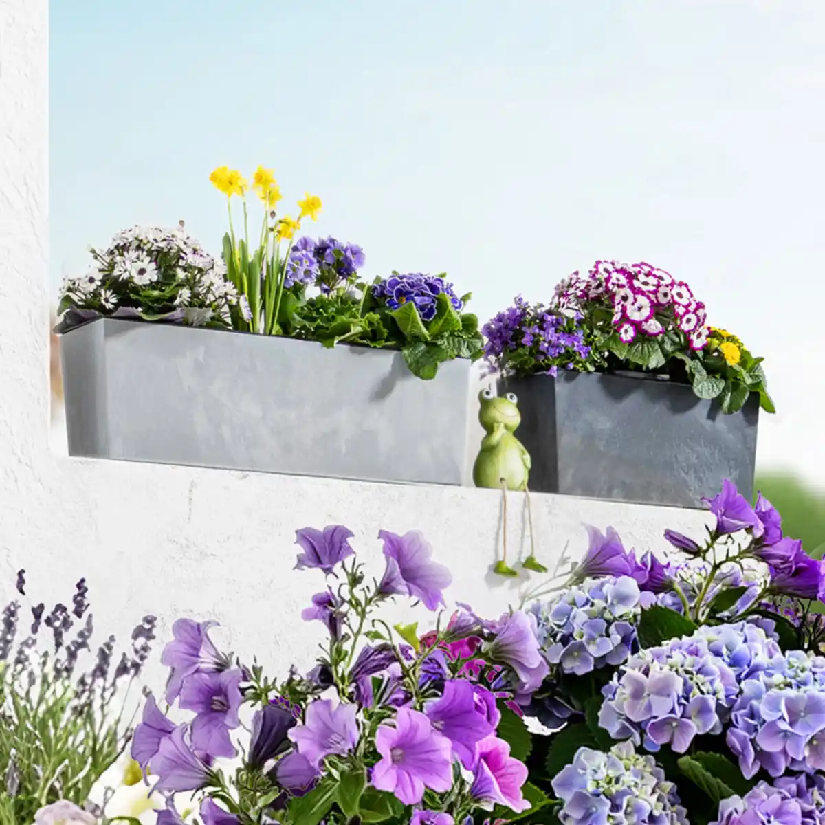 Bild 1 von Powertec Garden Geländer-Hängetopf 2in1