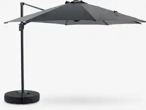 Ampelschirm TRONDHEIM Ø300 grau