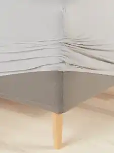 Jersey-Spannbettlaken JENNY 90x200x35cm grau