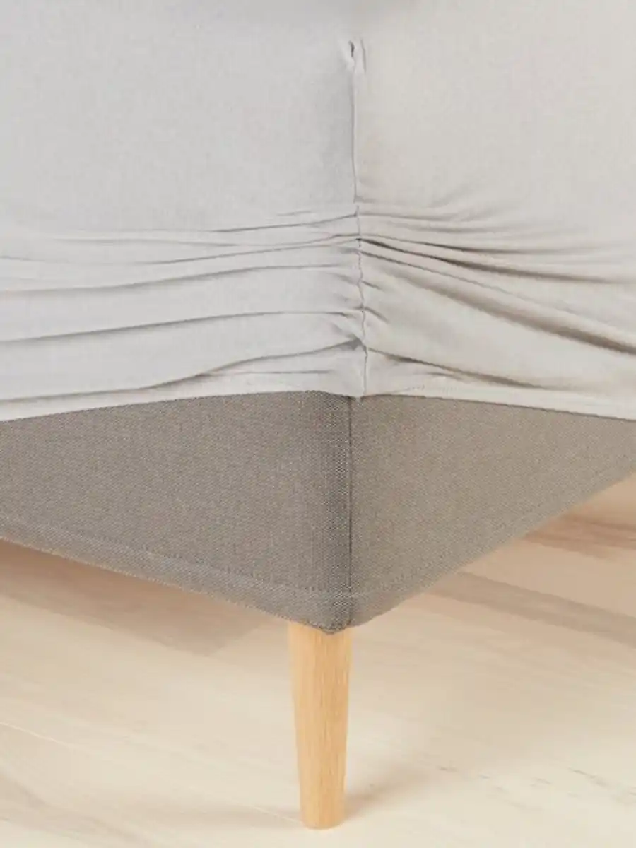 Bild 1 von Jersey-Spannbettlaken JENNY 90x200x35cm grau