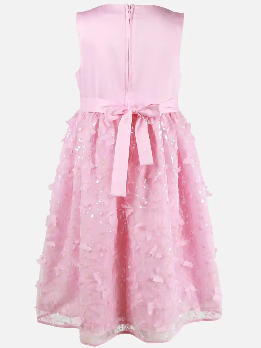 Bild 2 von Mädchen Tüllkleid mit Schmetterlingen Rosa