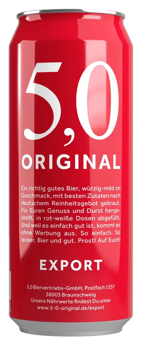 Bild 1 von Oettinger 5,0 Original Export 500 ml