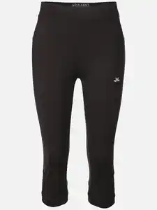 Damen Sport-Caprihose Schwarz