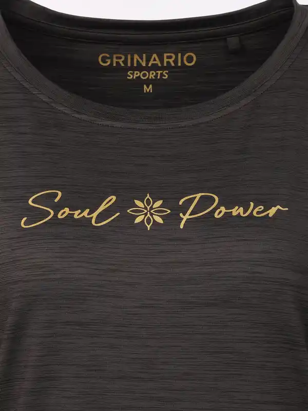 Bild 3 von Damen Sport Shirt mit Gummizug am Saum Grau