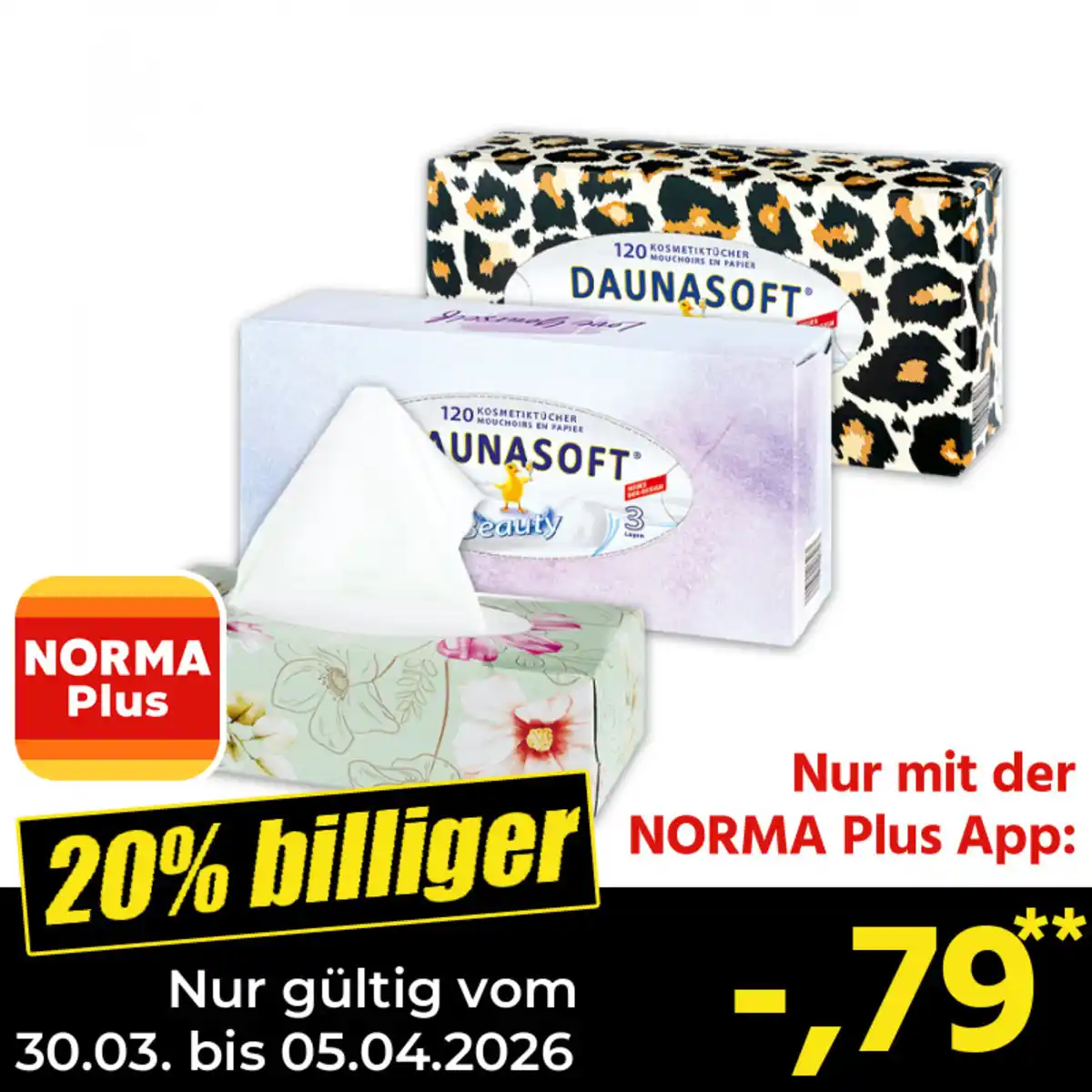 Bild 1 von Daunasoft Kosmetiktücher