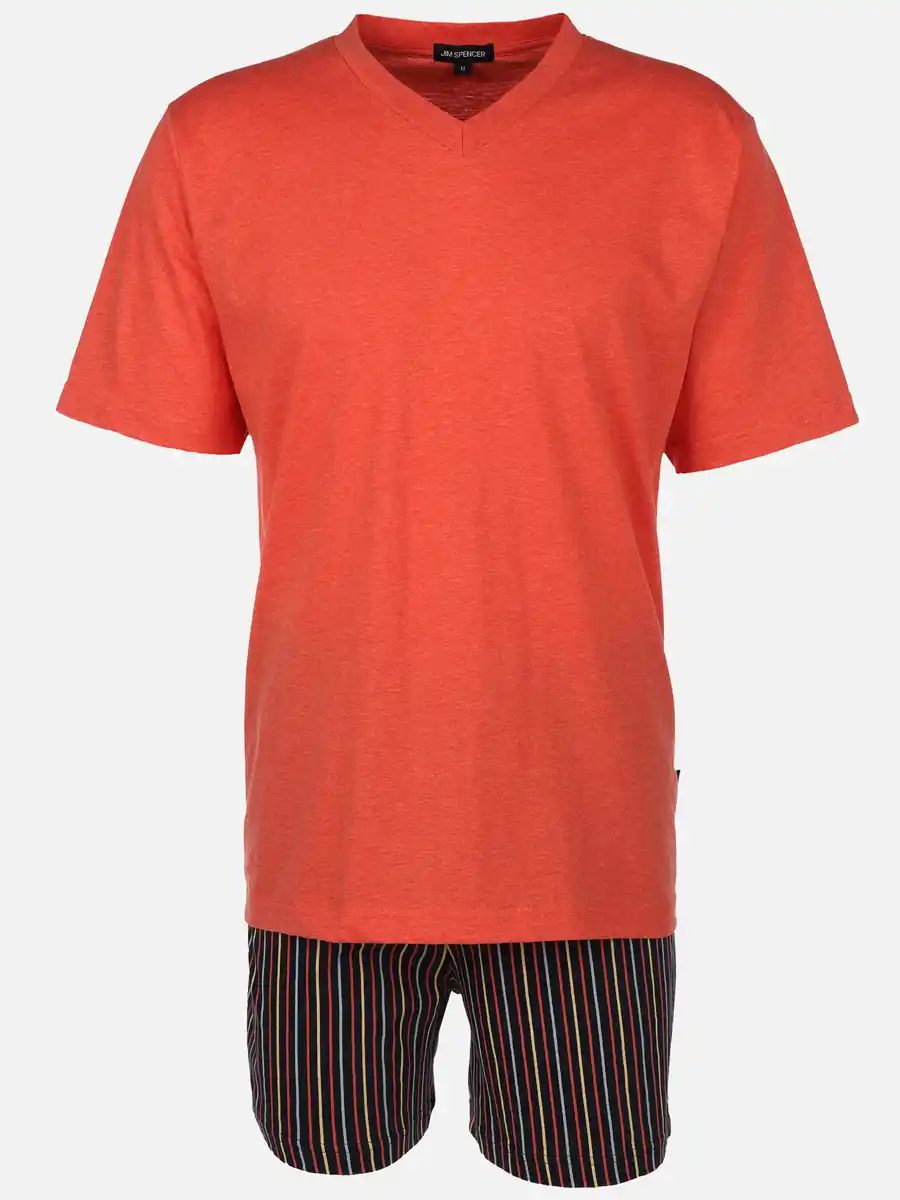 Bild 1 von Herren Shorty mit gestreifter Hose Rosa