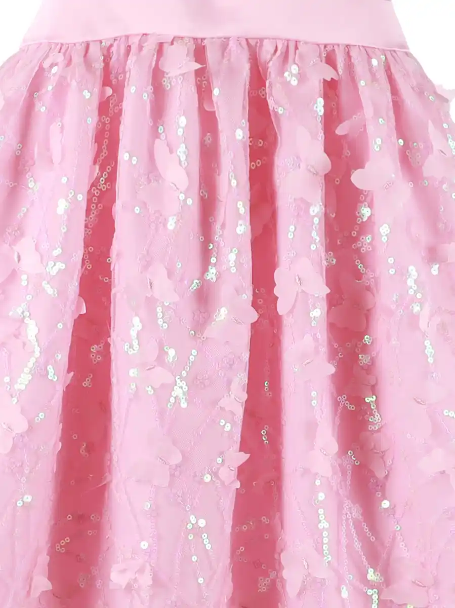 Bild 3 von Mädchen Tüllkleid mit Schmetterlingen Rosa