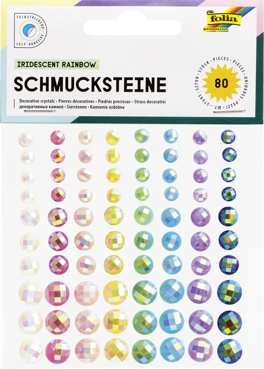 Bild 1 von folia Schmucksteine selbstklebend, sortiert