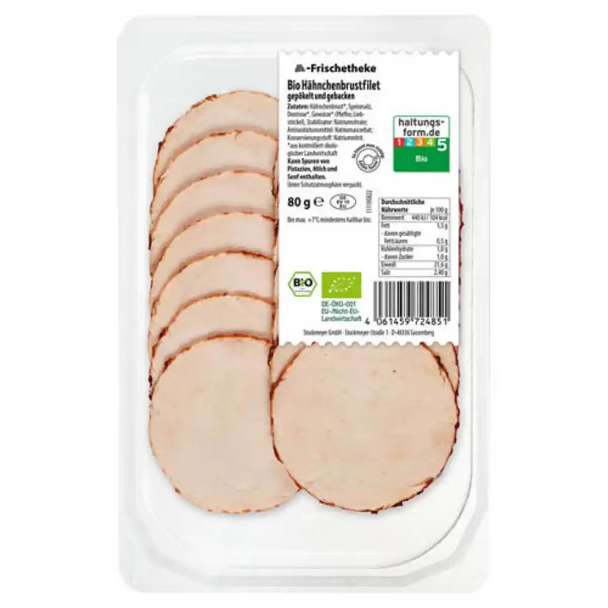 Bild 1 von Bio-Hähnchenbrustfilet 80 g, gebacken