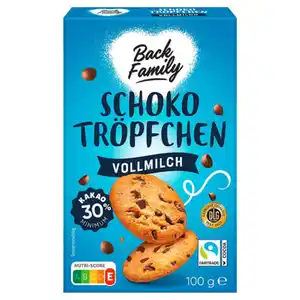 BACK FAMILY Schoko-Tröpfchen 100 g, Vollmilch