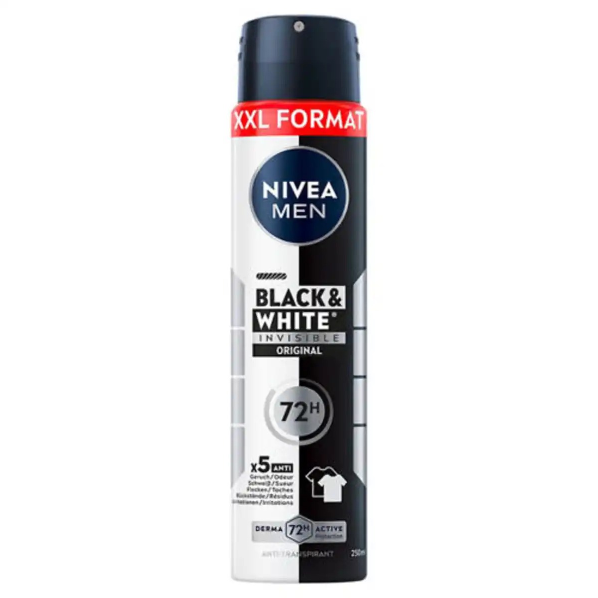 Bild 1 von NIVEA Deo Spray 250 ml, Men Black & White