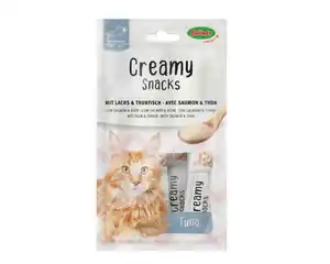 Katzensnack Creamy Thunfisch + Lachs