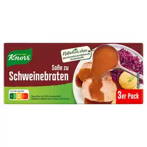 KNORR Basissauce 3 x 250 ml, Schweinebraten